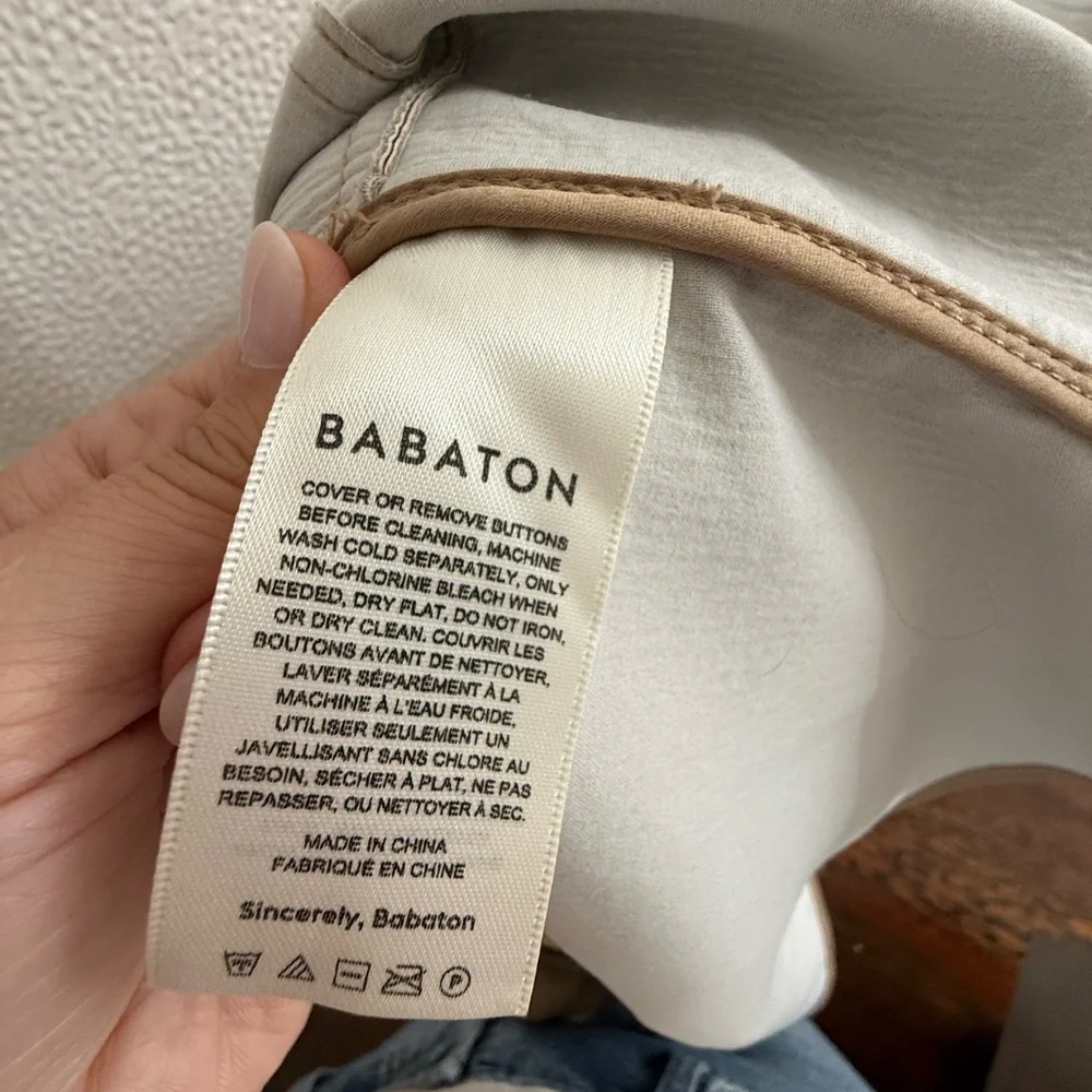 Aritzia Bavarian Camel Leather Oversized Shirt Jacket - Picture 3 of 4